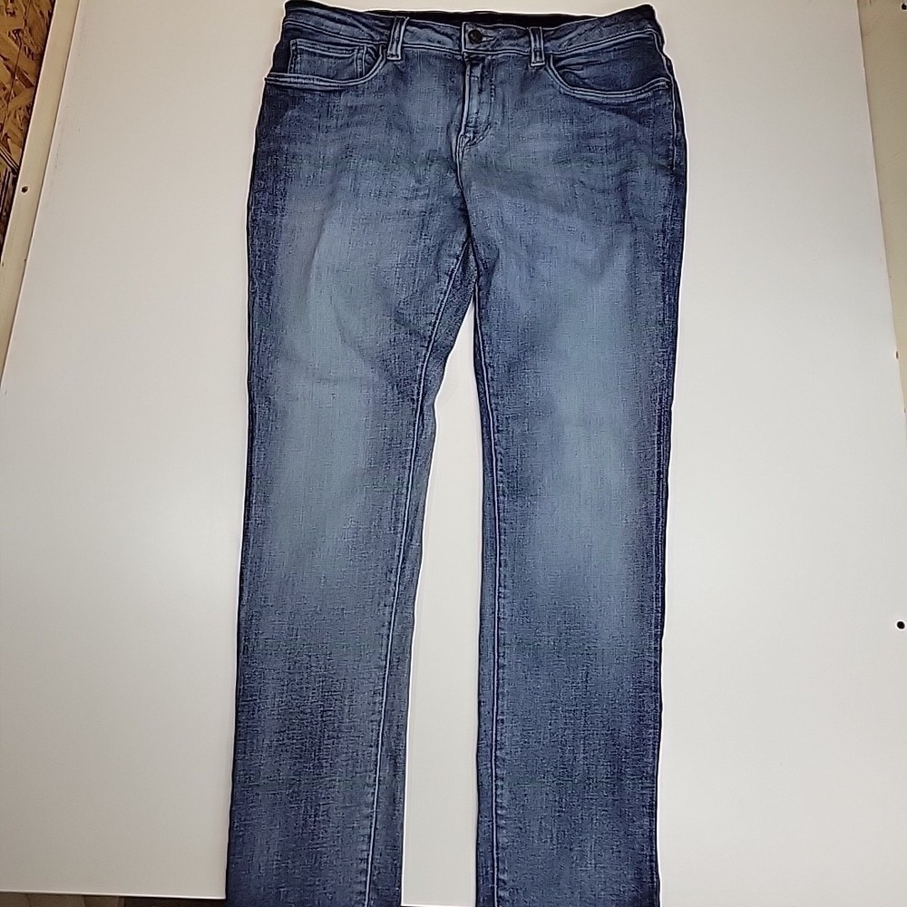 Buffalo David Bitton Jeans Mens 38x32 Blue Slim Fit Light‎ Wash Stretch